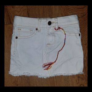 Lucky Brand white jean skirt